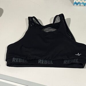 Rebel Black Sports Bra